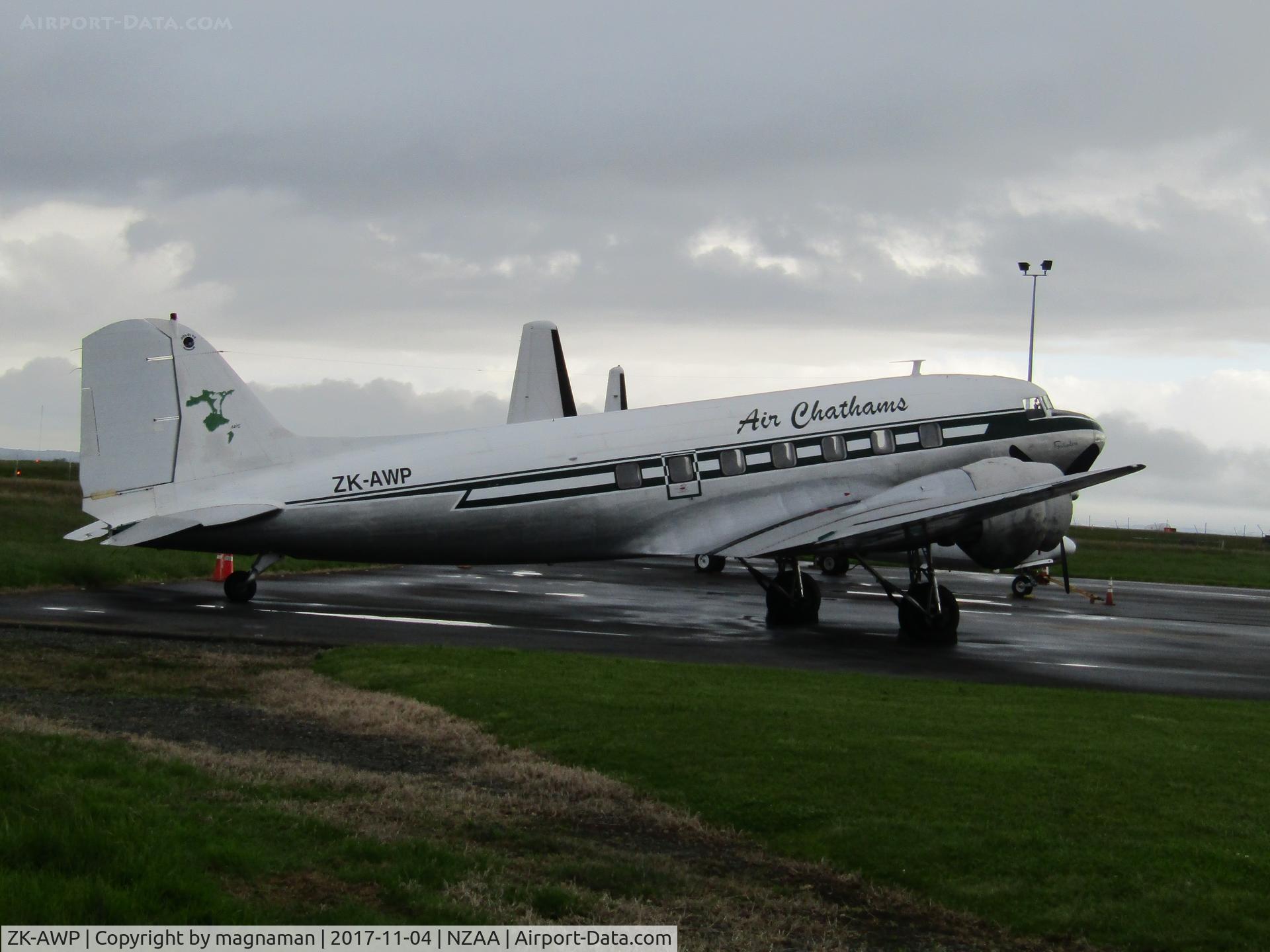 ZK-AWP, 1945 Douglas DC-3 (C-47B-30-DK) C/N 33135, still active at AKL