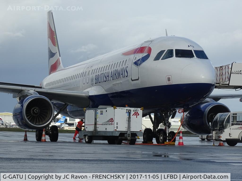 G-GATU, 2005 Airbus A320-232 C/N 3089, BA2789 to London (LGW) ex Kingfisher Airlines VT-KFT, ex uvelair Tunisie TS-INS, ex AerCap OE-IES, Ferried WOE-LGW 11. Aug 2016 on delivery.