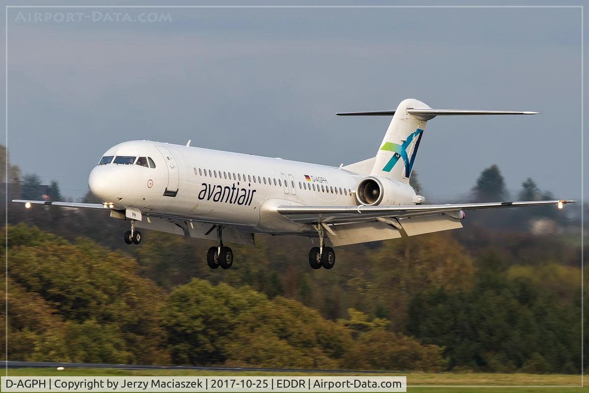 D-AGPH, 1990 Fokker 100 (F-28-0100) C/N 11308, Fokker 100