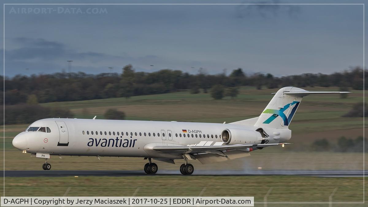 D-AGPH, 1990 Fokker 100 (F-28-0100) C/N 11308, Fokker 100