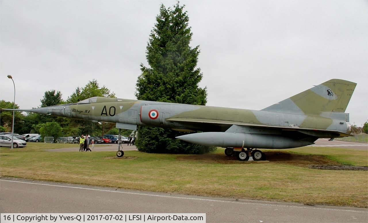 16, Dassault Mirage IVA C/N 16, Dassault Mirage IV-A, Preserved at St Dizier-Robinson Air Base 113 (LFSI)