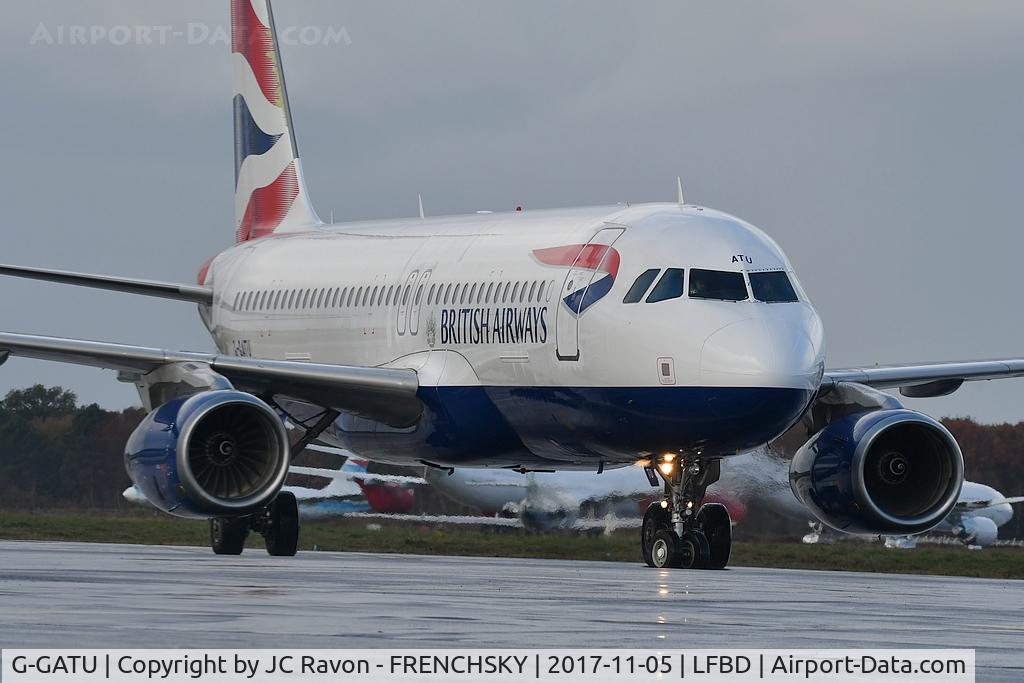 G-GATU, 2005 Airbus A320-232 C/N 3089, BA2788 from London (LGW) ex Kingfisher Airlines VT-KFT, ex uvelair Tunisie TS-INS, ex AerCap OE-IES, Ferried WOE-LGW 11. Aug 2016 on delivery.