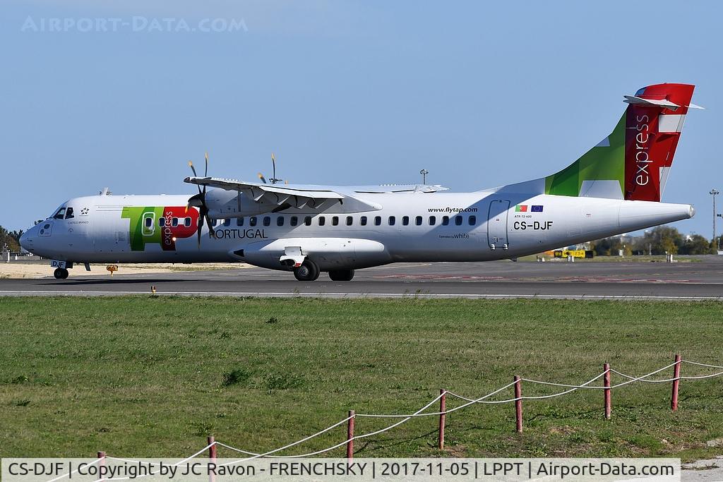 CS-DJF, 2015 ATR 72-600 (72-212A) C/N 1284, TP1946 ready to take off runway 03 to Porto
