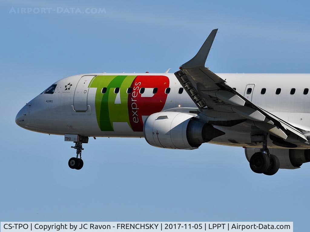 CS-TPO, 2011 Embraer 190LR (ERJ-190-100LR) C/N 19000432, TAP Express 471 landing runway 03 from Lyon (LYS)