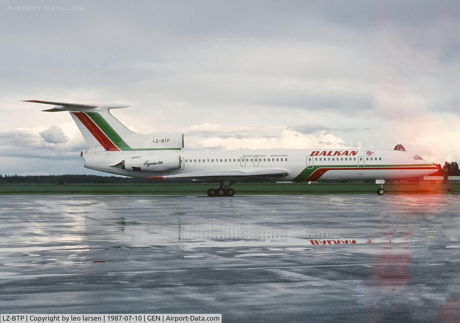 LZ-BTP, 1978 Tupolev Tu-154B-1 C/N 78A278, Oslo Gardermoen 10.7.1987