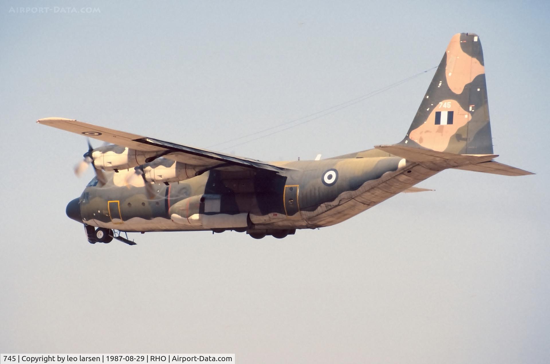 745, Lockheed C-130H Hercules C/N 382-4716, Rhodos 29.8.1987