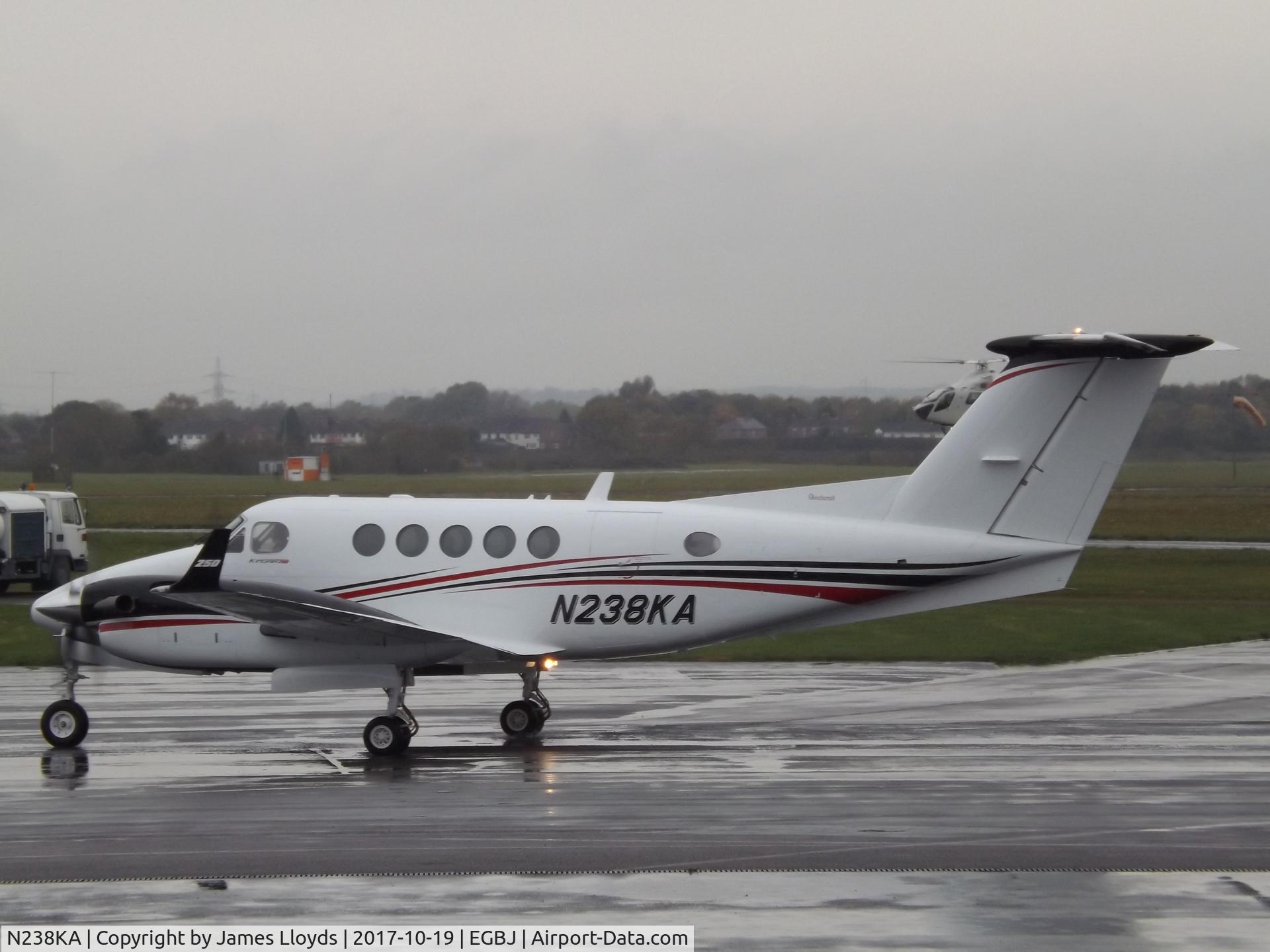 N238KA, 2015 Beechcraft B200GT Super King Air C/N BY-238, Taxing in after arriving from Cranfield after main check there.