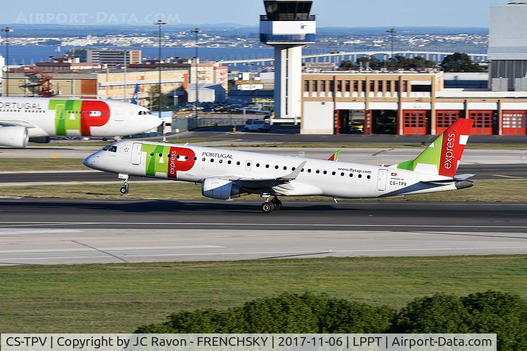 CS-TPV, 2012 Embraer 190LR (ERJ-190-100LR) C/N 19000541, TAP Express 488 take off to Nice