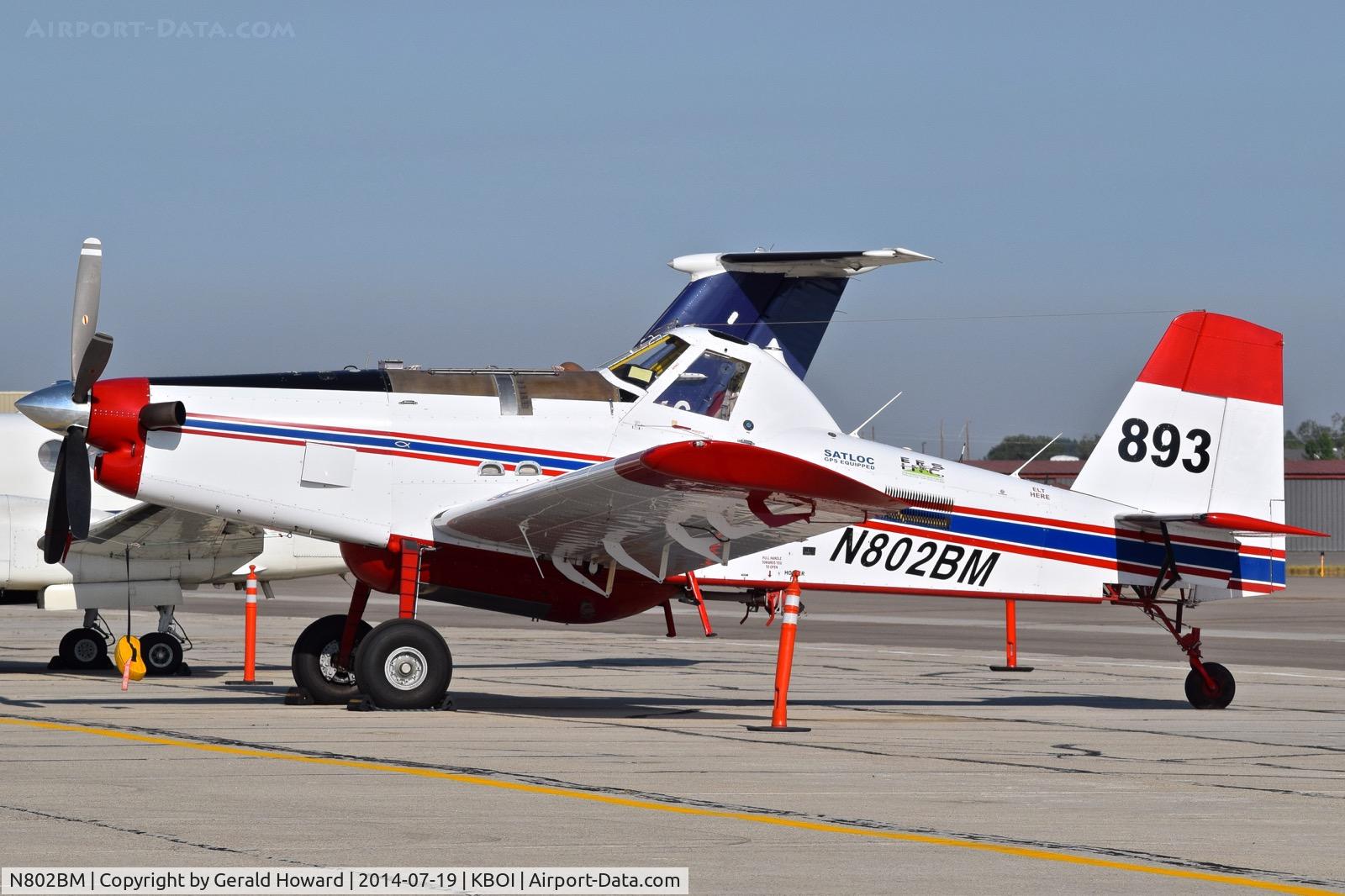 N802BM, 2005 Air Tractor Inc AT-802A C/N 802A-0216, Parked on the south GA ramp.