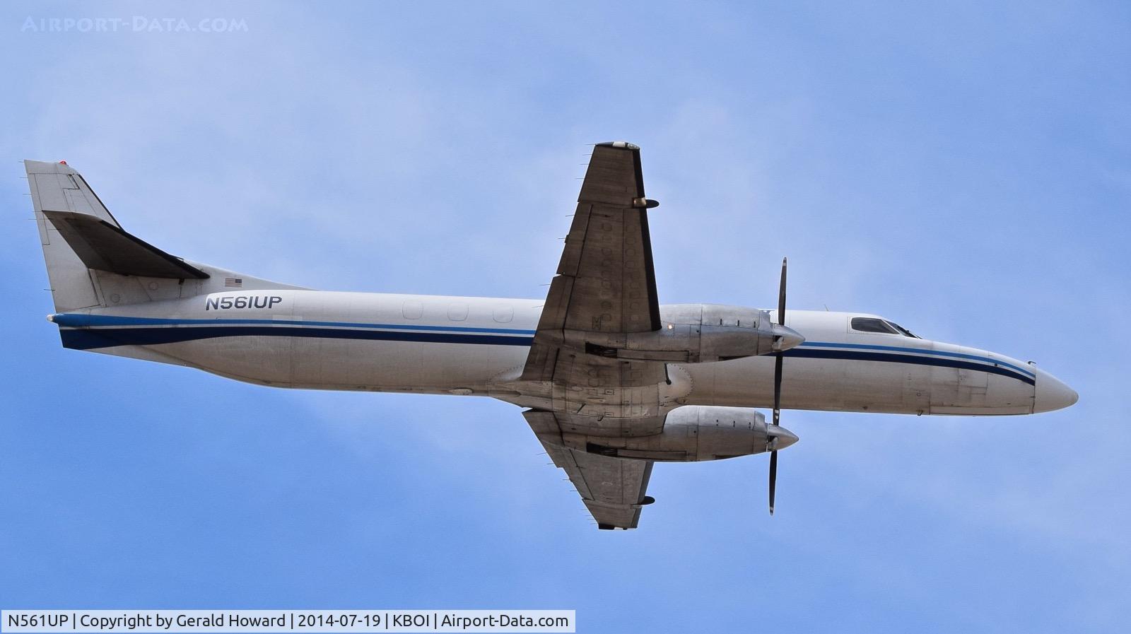 N561UP, 1983 Swearingen SA227-AT C/N AT-561, Departing BOI.