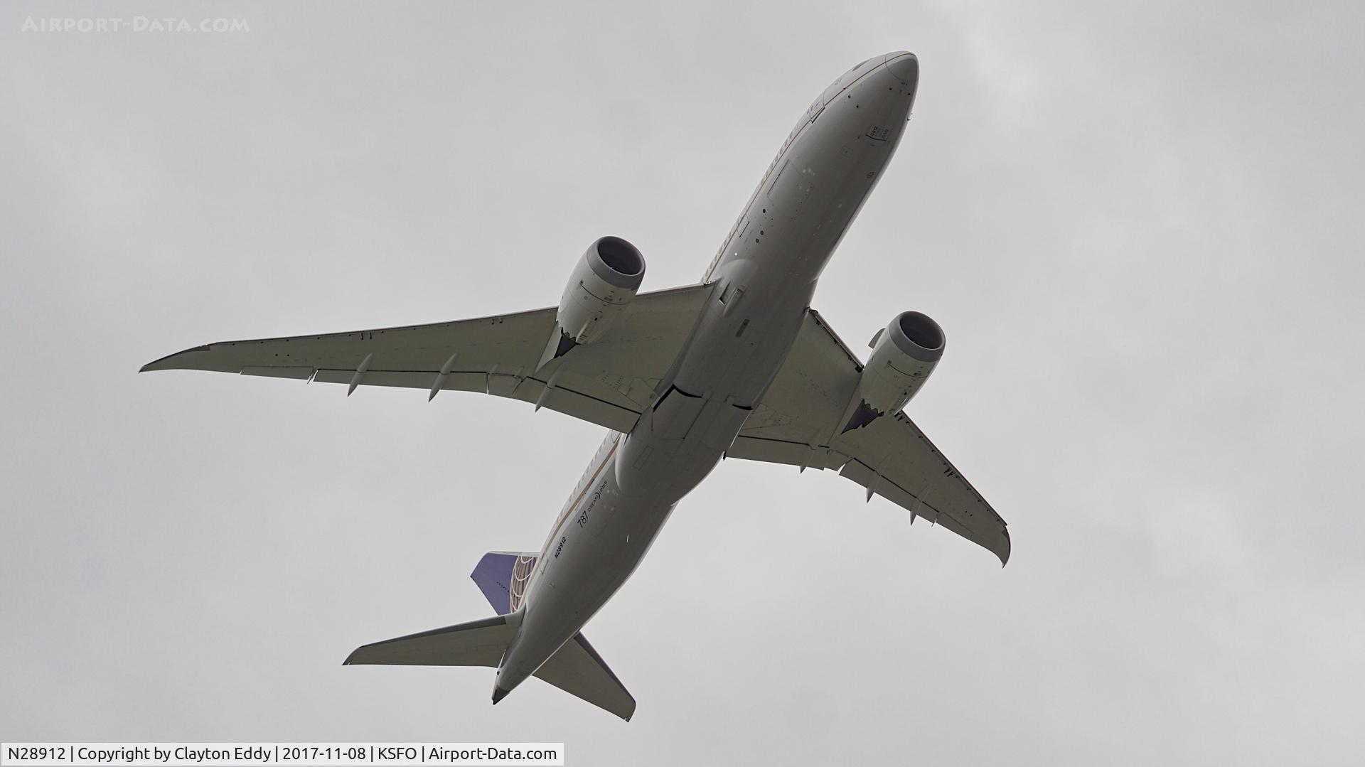 N28912, 2014 Boeing 787-8 Dreamliner C/N 34828, SFO 2017.