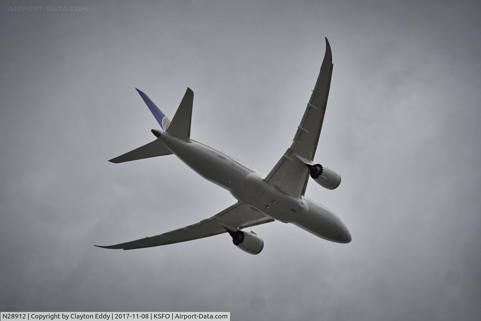 N28912, 2014 Boeing 787-8 Dreamliner C/N 34828, SFO 2017.