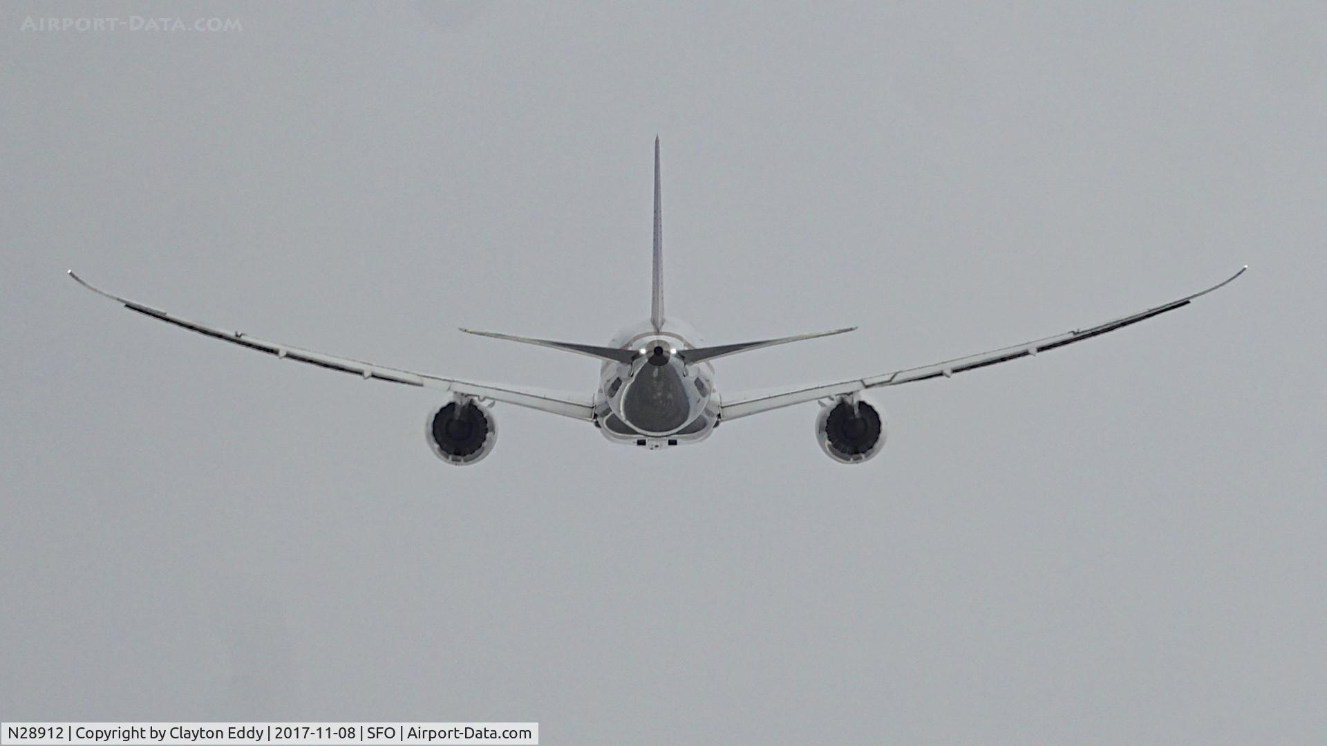 N28912, 2014 Boeing 787-8 Dreamliner C/N 34828, SFO 2017.