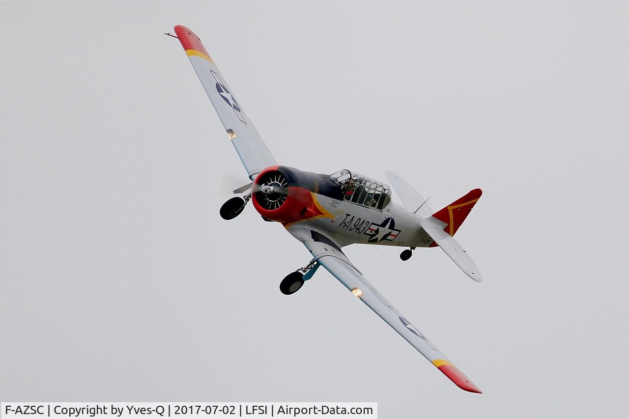 F-AZSC, North American AT-6D Texan C/N 88-15943 (41-34672), North American AT-6D Texan, On display, St Dizier-Robinson Air Base 113 (LFSI) Open day 2017