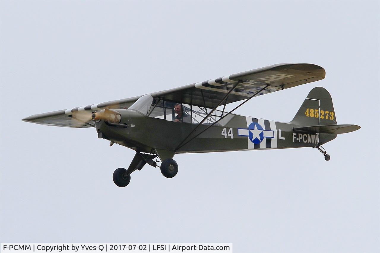 F-PCMM, Piper J3C-65D Cub Cub C/N S1, Piper J3C-65D Cub,On display, St Dizier-Robinson Air Base 113 (LFSI) Open day 2017