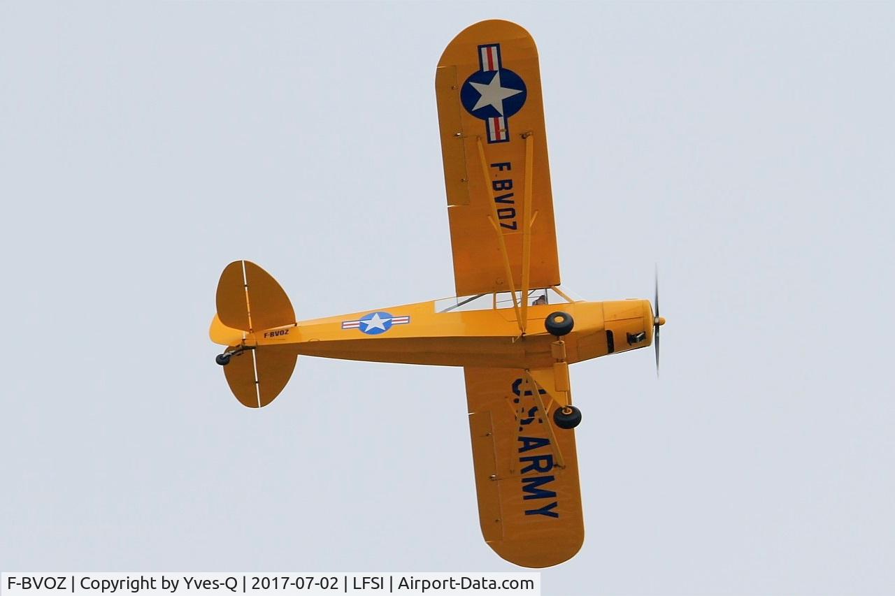 F-BVOZ, Piper L-18C Super Cub (PA-18-95) C/N 18-3162, Piper L-18C Super Cub,On display, St Dizier-Robinson Air Base 113 (LFSI) Open day 2017