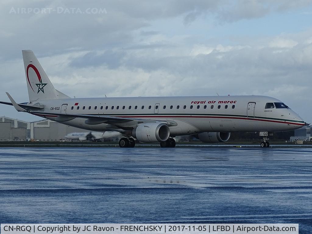 CN-RGQ, 2014 Embraer 190AR (ERJ-190-100IGW) C/N 19000682, Royal Air Maroc 792 from Casablanca (CMN)