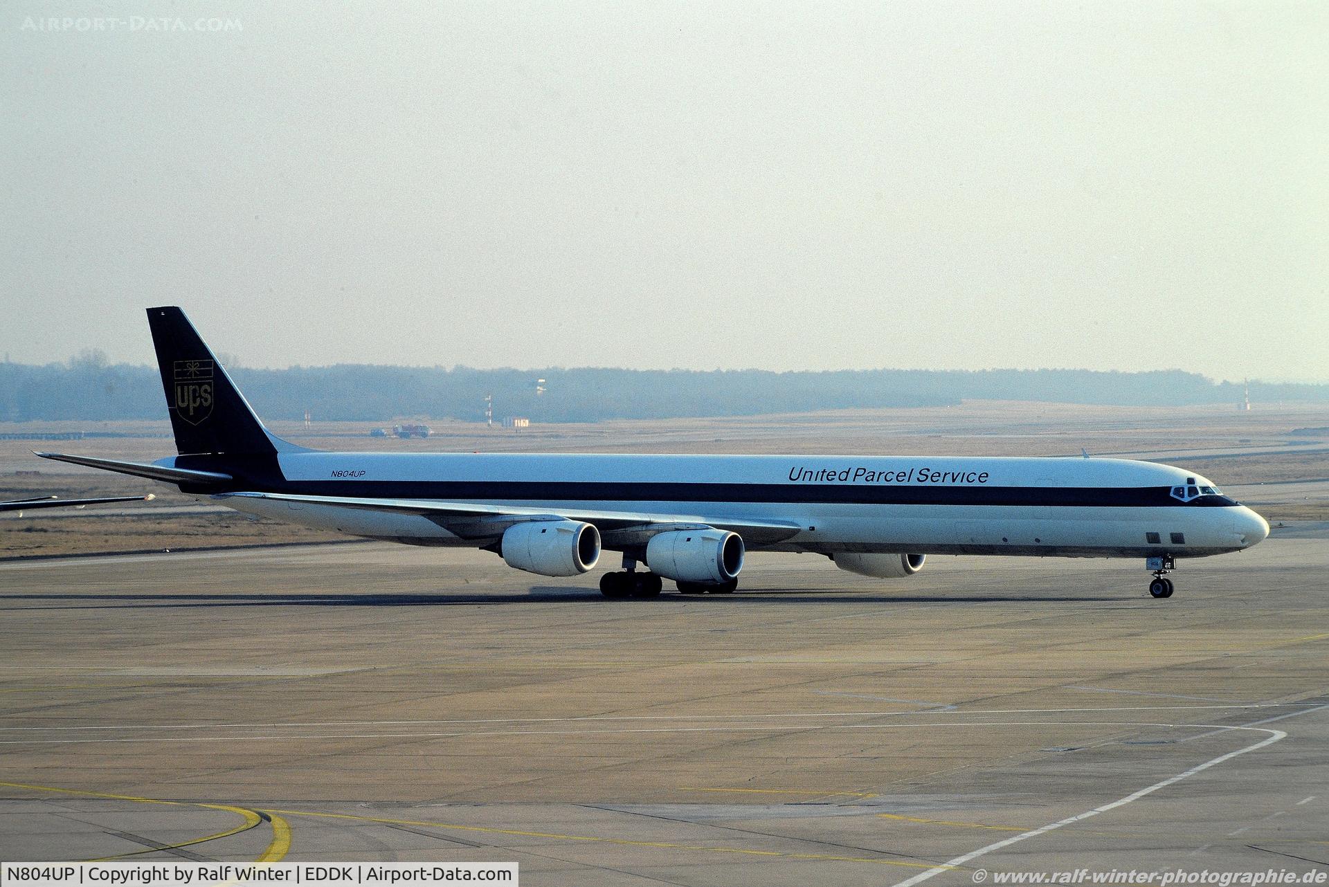 N804UP, 1968 Douglas DC-8-73F C/N 46004, Douglas DC8-73F - UPS United Parcel Service - N804UP - 02.1993 - CGN