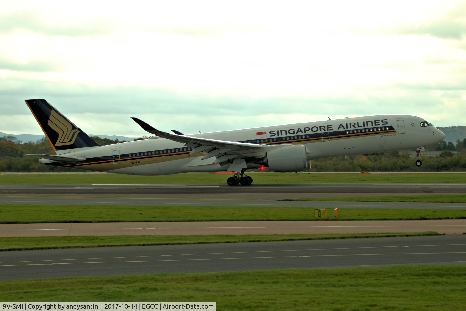 9V-SMI, 2016 Airbus A350-941 C/N 077, just taken off