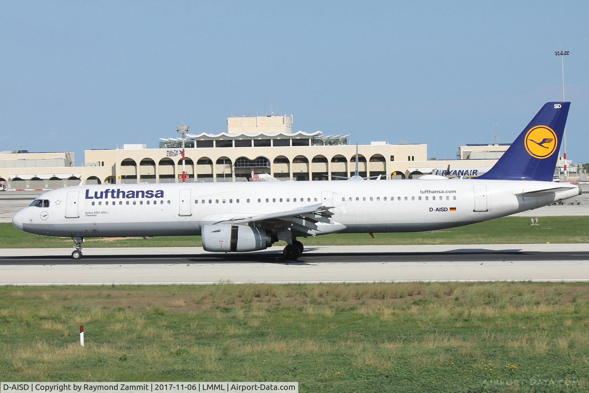 D-AISD, 2000 Airbus A321-231 C/N 1188, A321 D-AISD Lufthansa