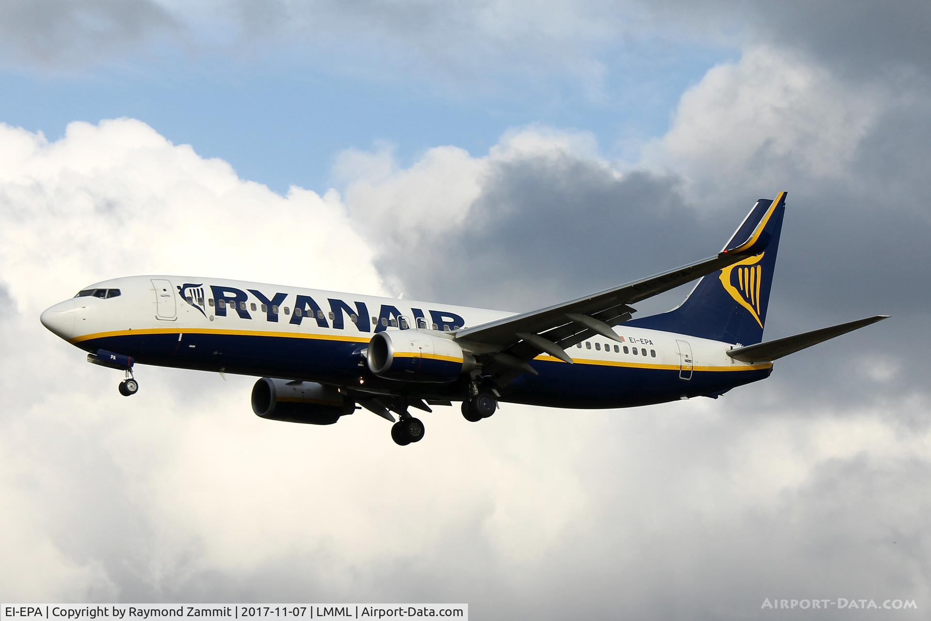 EI-EPA, 2011 Boeing 737-8AS C/N 34987, B737-800 EI-EPA Ryanair