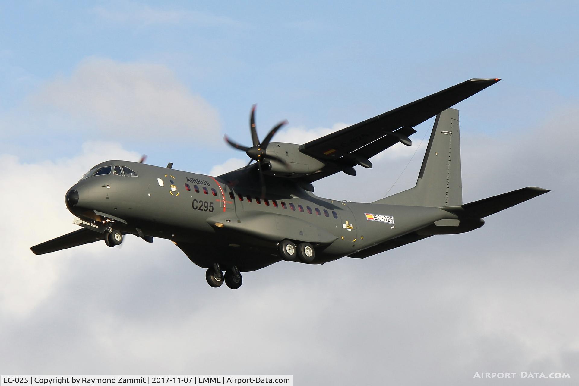 EC-025, CASA C-295M C/N 166, CASA C-295M EC-025 Casa Demonstrator on ferry flight to the Dubai Airshow