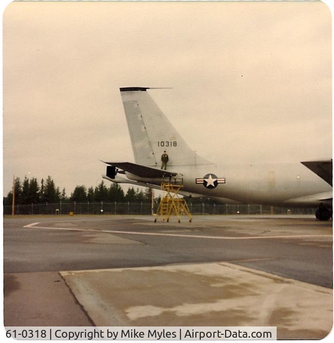 61-0318, 1961 Boeing KC-135A Stratotanker C/N 18225, Taken at KI Sawyer, AFB, Mi, 1978