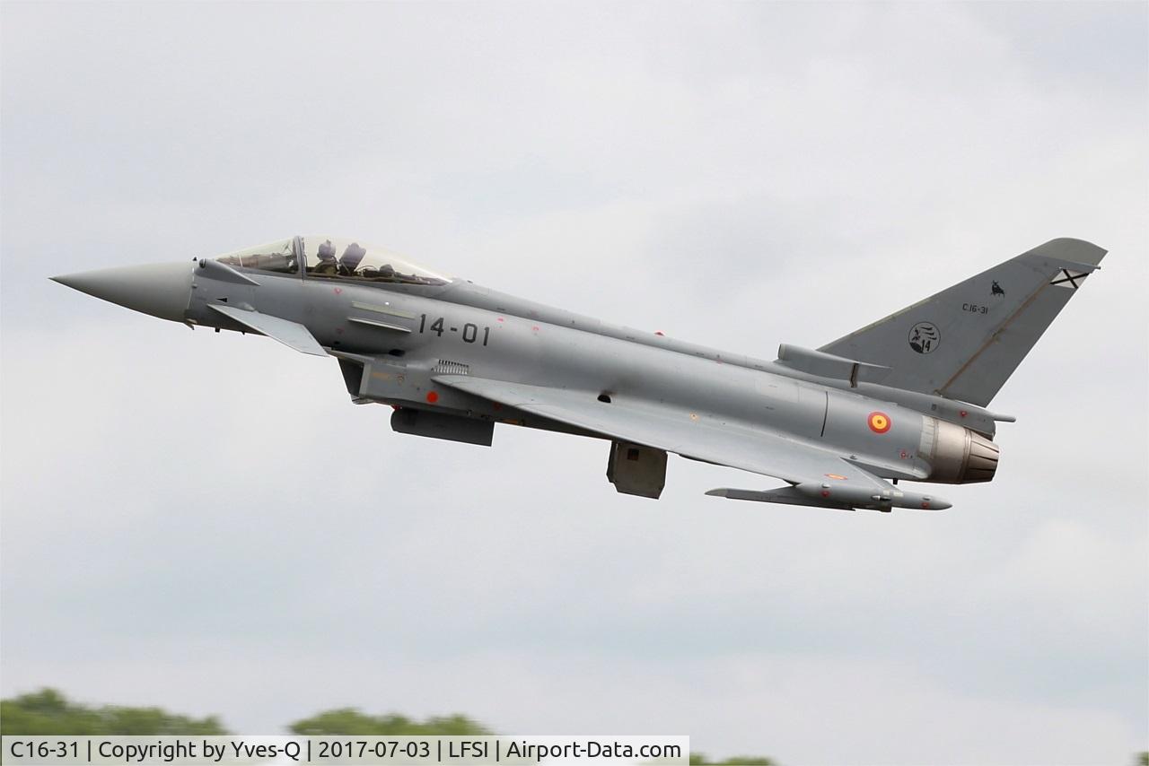 C16-31, Eurofighter EF-2000 Typhoon S C/N SS012, Eurofighter EF-2000 Typhoon S, Take off rwy 29, St Dizier-Robinson Air Base 113 (LFSI) Open day 2017