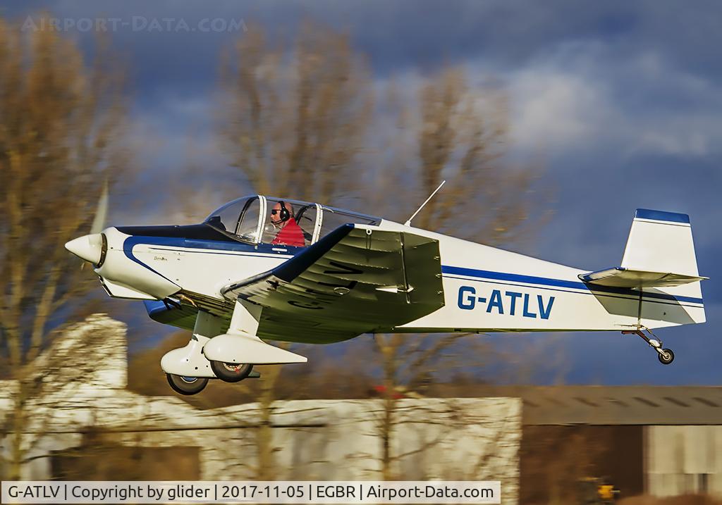 G-ATLV, 1960 Wassmer (Jodel) D-120 Paris Nice C/N 224, Local resident getting airborne