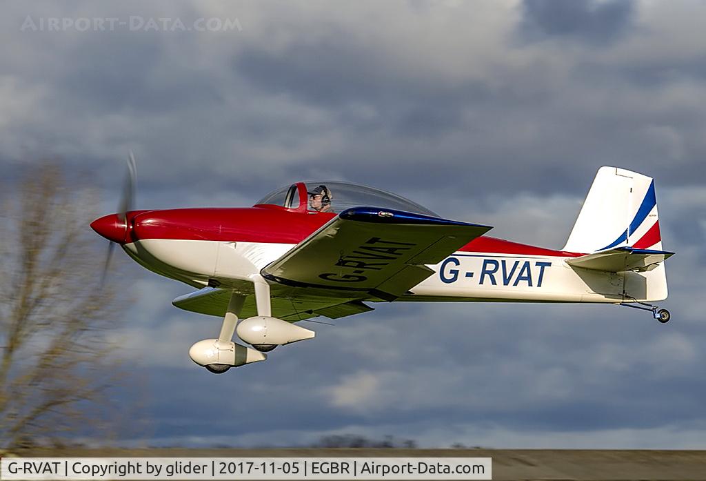 G-RVAT, 2009 Vans RV-8 C/N LAA 303-14928, Departing to the west