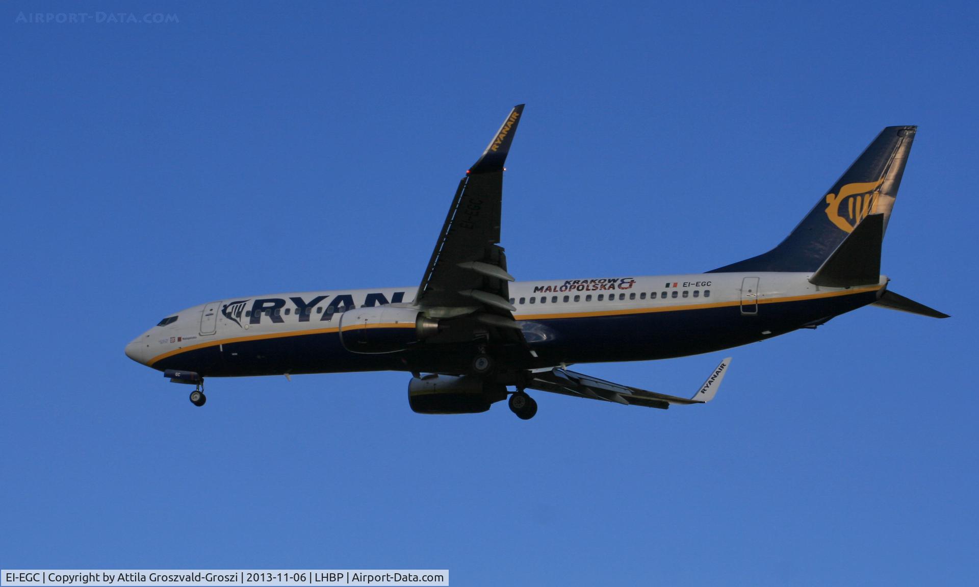 EI-EGC, 2009 Boeing 737-8AS C/N 38492, BUD-Budapest Liszt Ferenc International Airport, Hungary