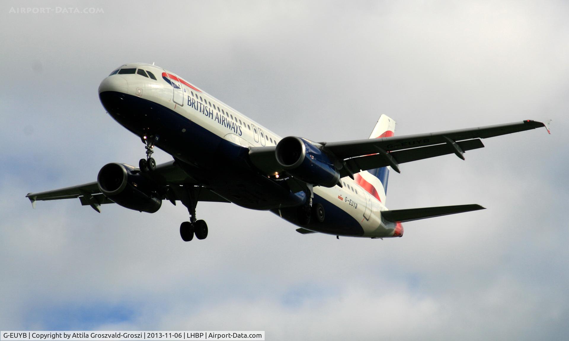 G-EUYB, 2008 Airbus A320-232 C/N 3703, BUD-Budapest Liszt Ferenc International Airport, Hungary