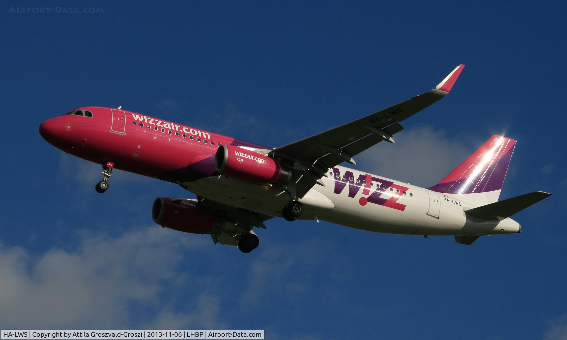 HA-LWS, 2013 Airbus A320-232 C/N 5608, BUD-Budapest Liszt Ferenc International Airport, Hungary