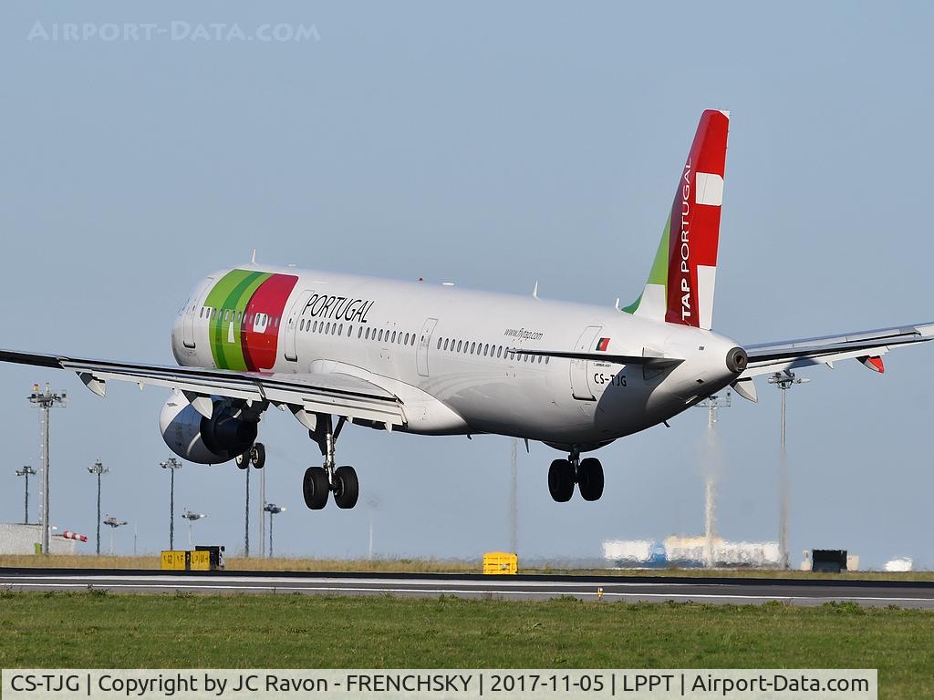 CS-TJG, 2002 Airbus A321-211 C/N 1713, TAP853 landing runway 03 from Frankfurt (FRA)