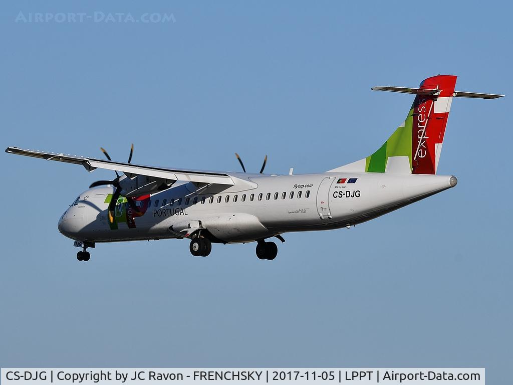 CS-DJG, 2016 ATR 72-600 (72-212A) C/N 1316, TAP Express 1141 from Vigo landing runway 03