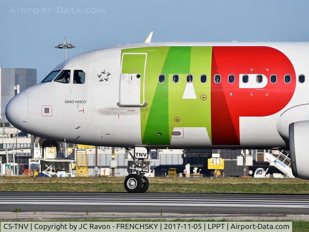 CS-TNV, 2009 Airbus A320-214 C/N 4143, TAP Air Portugal 694 departure to Luxembourg (LUX)