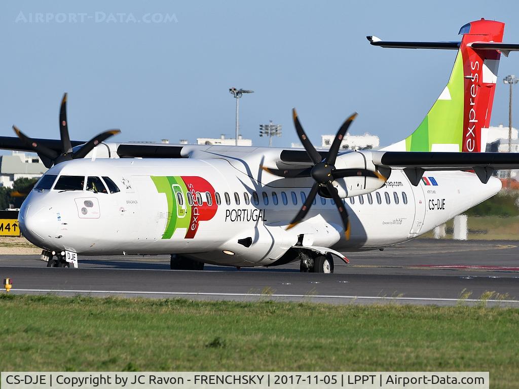 CS-DJE, 2015 ATR 72-600 (72-212A) C/N 1236, TAP Air Portugal 1122 departure to Alicante (ALC)
