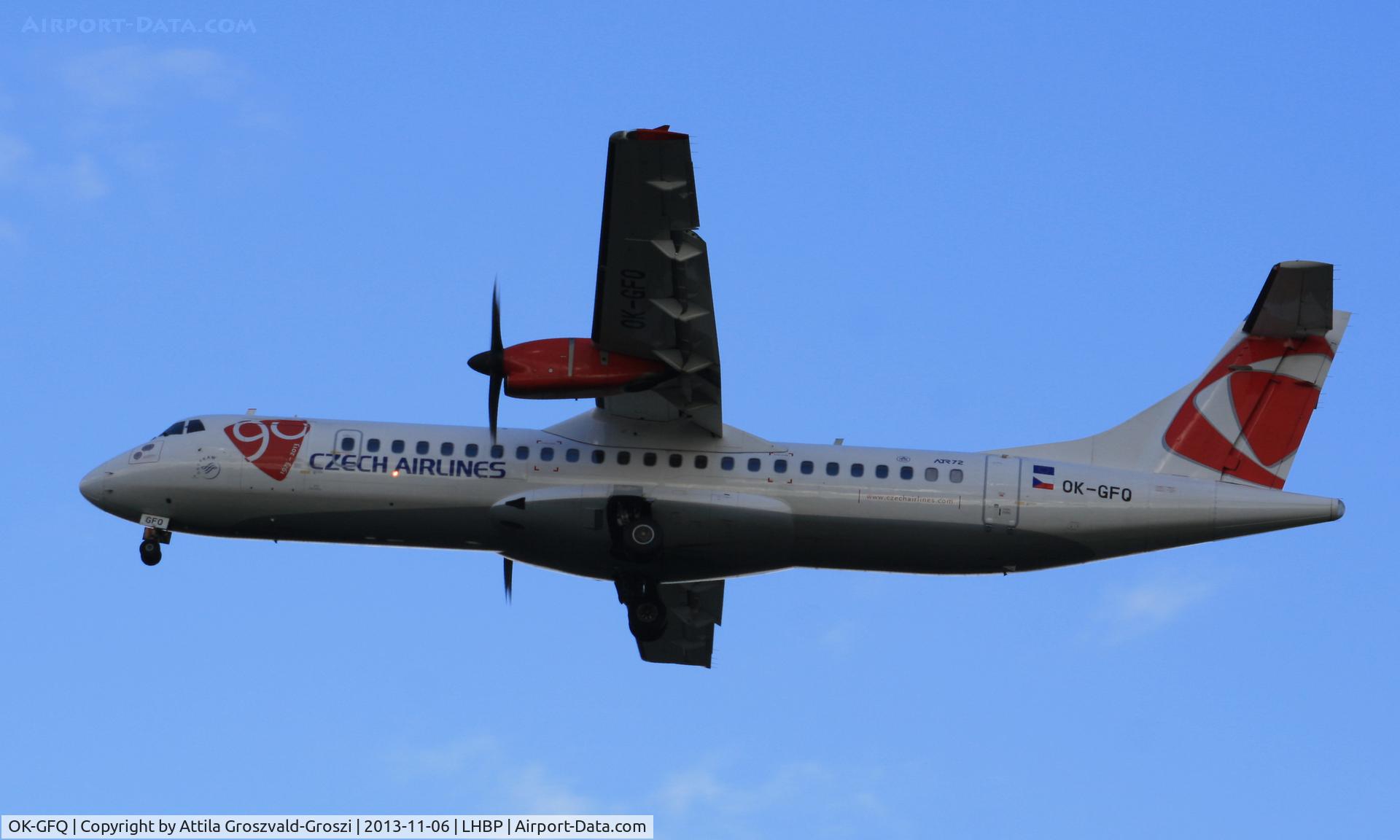 OK-GFQ, 2001 ATR 72-212A C/N 674, BUD-Budapest Liszt Ferenc International Airport, Hungary