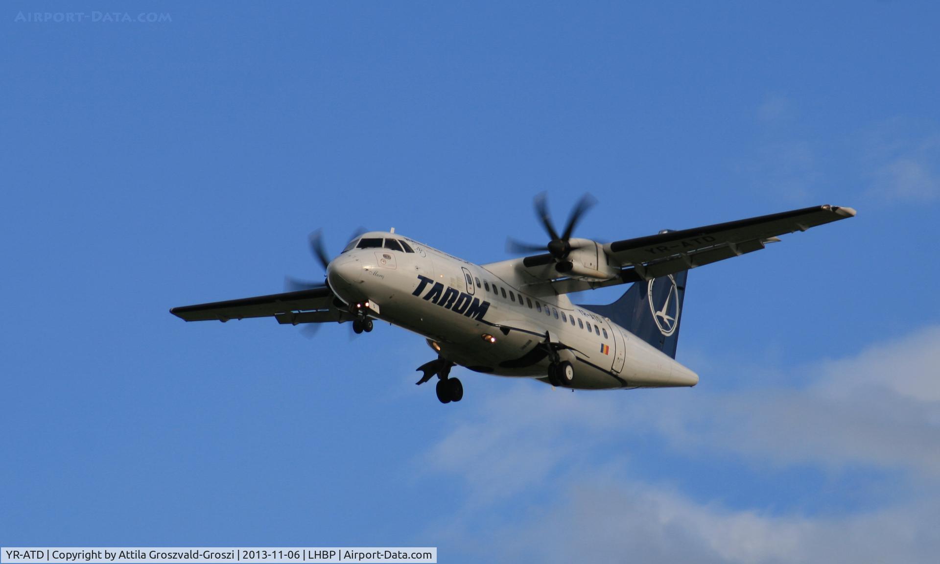 YR-ATD, 1998 ATR 42-500 C/N 591, BUD-Budapest Liszt Ferenc International Airport, Hungary