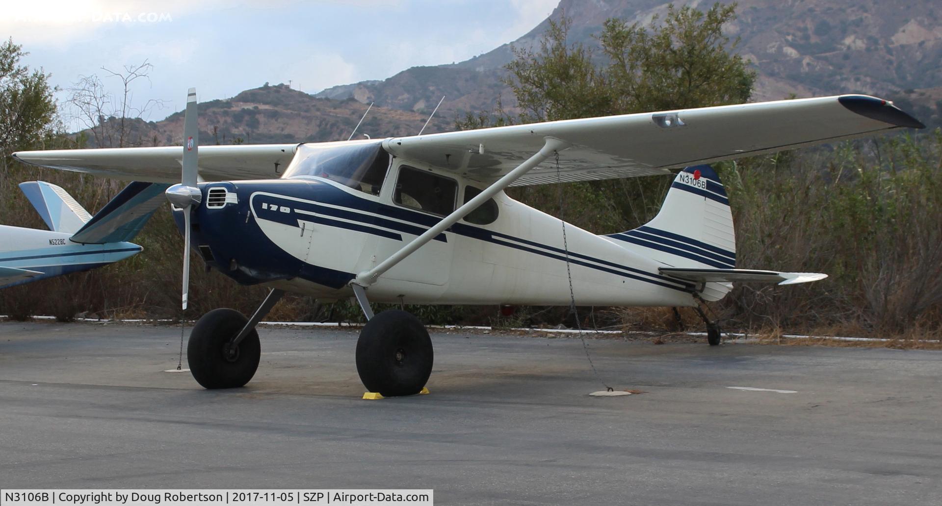 N3106B, 1952 Cessna 170B C/N 25348, 1952 Cessna 170B, Continental C145 145 Hp, Tundra tires