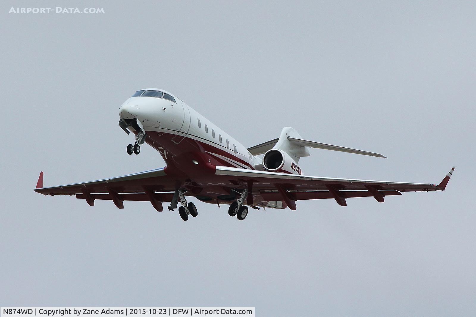 N874WD, 1992 Israel Aircraft Industries IAI-1125 Westwind Astra C/N 062, Departing DFW Airport
