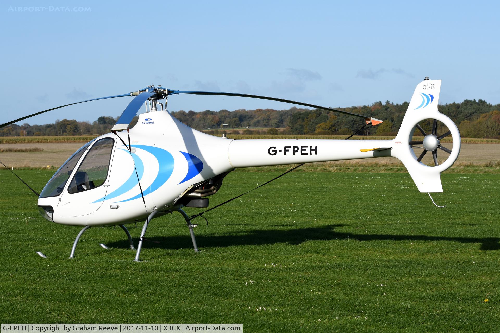 G-FPEH, 2015 Guimbal Cabri G2 C/N 1093, Parked at Northrepps.
