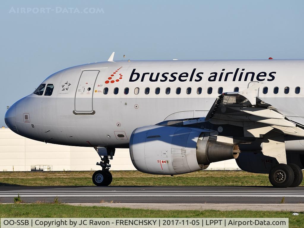 OO-SSB, 2005 Airbus A319-111 C/N 2400, Brussels Airlines SN3818 take off to Brussels