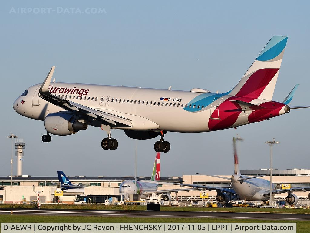 D-AEWR, 2016 Airbus A320-214 C/N 7412, Eurowings EW9602 landing from Dusseldorf (DUS)