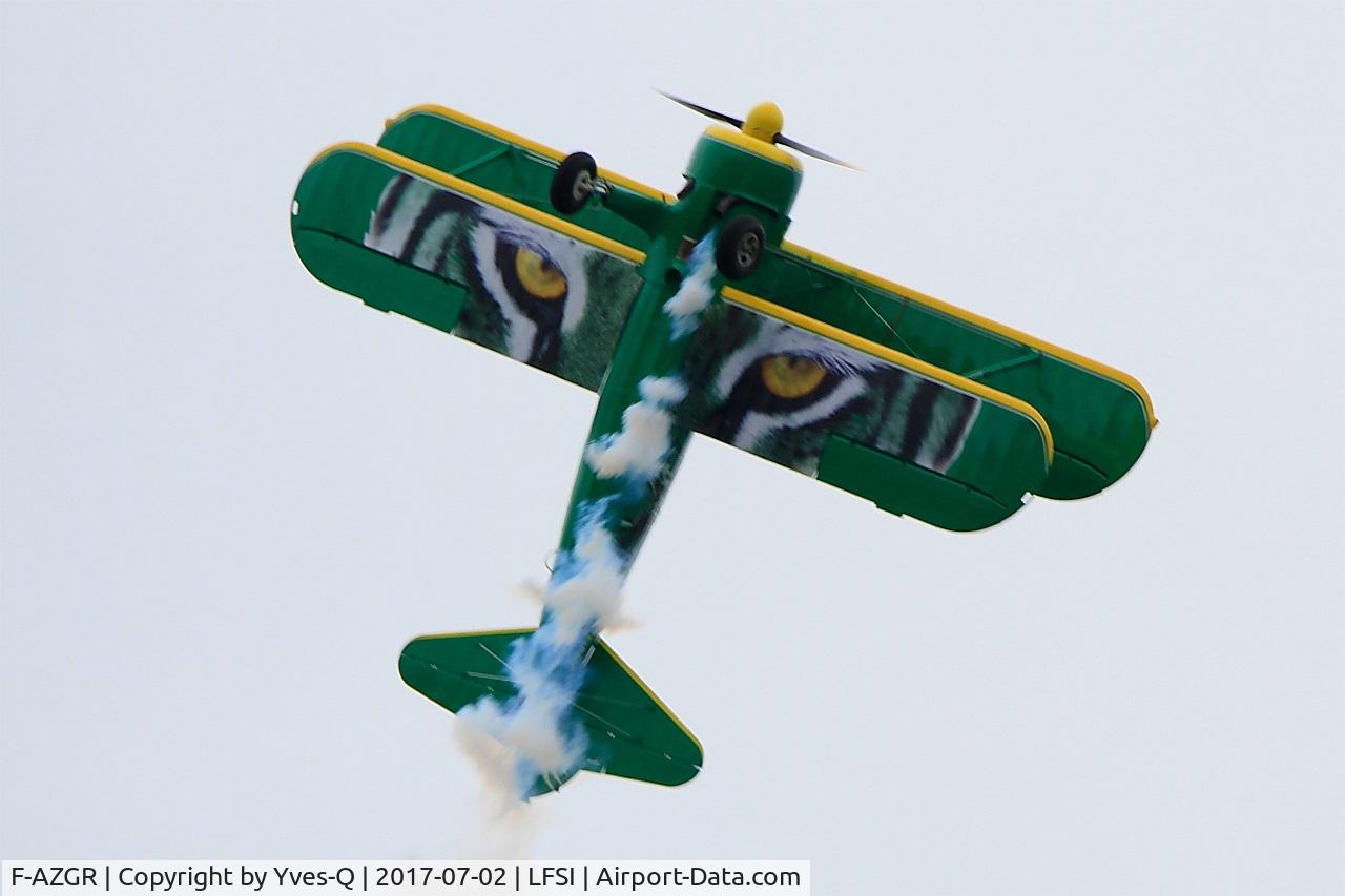 F-AZGR, Boeing N2S-3 Kaydet (B75N1) C/N 75-2650, Boeing N2S-3 Kaydet, On display, St Dizier-Robinson Air Base 113 (LFSI) Open day 2017