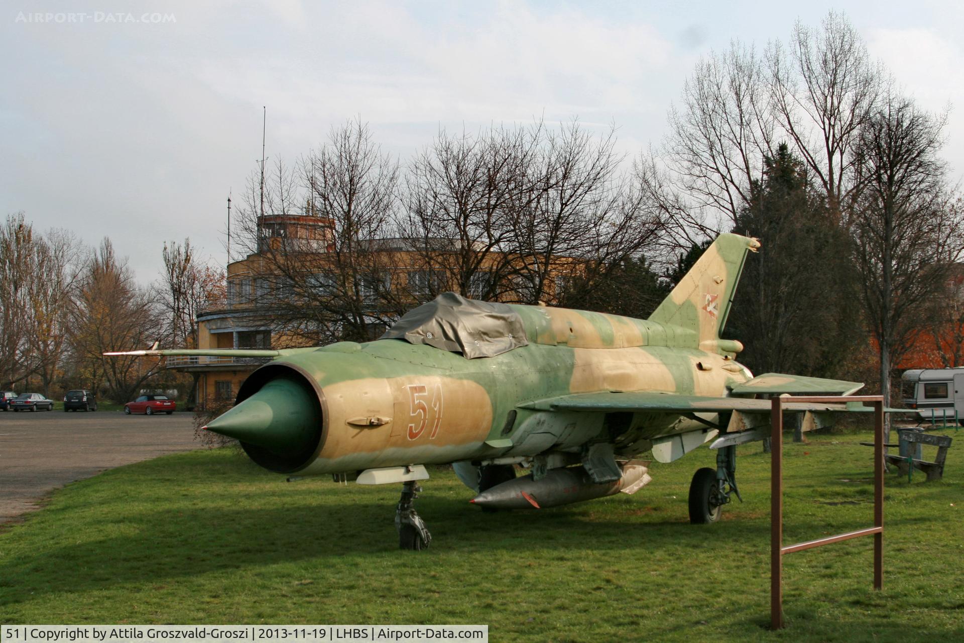51, Mikoyan-Gurevich MiG-21Bis C/N 75081637, Budaörs Airport, Hungary