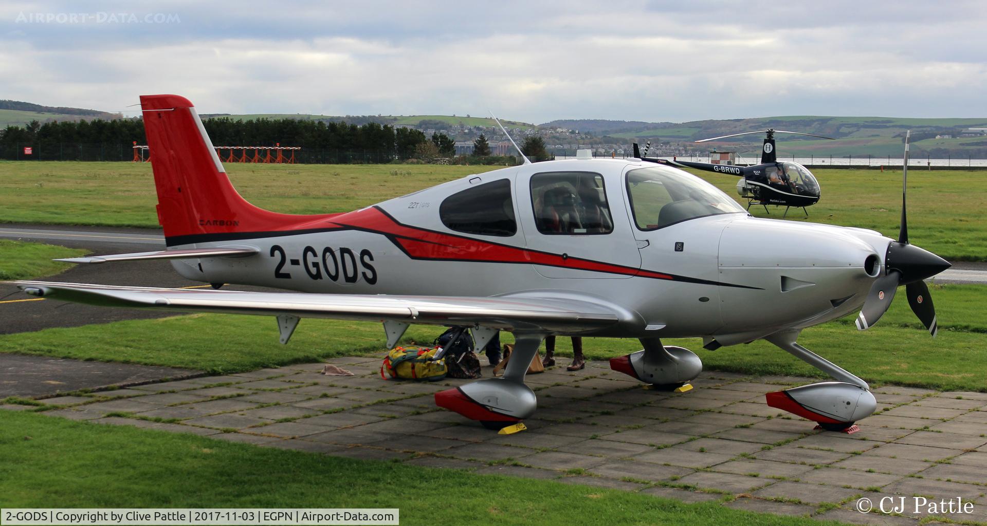 2-GODS, Cirrus SR22T C/N 1070, Parked up at Dundee