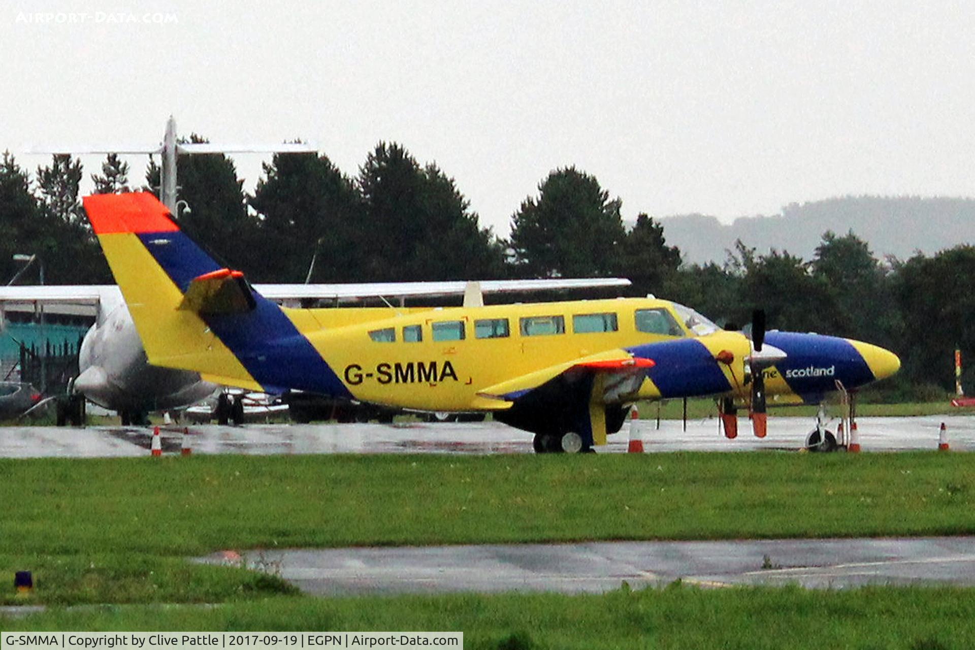 G-SMMA, 2008 Reims Cessna F406 Caravan II C/N F406-0094, Parked on ramp at Dundee