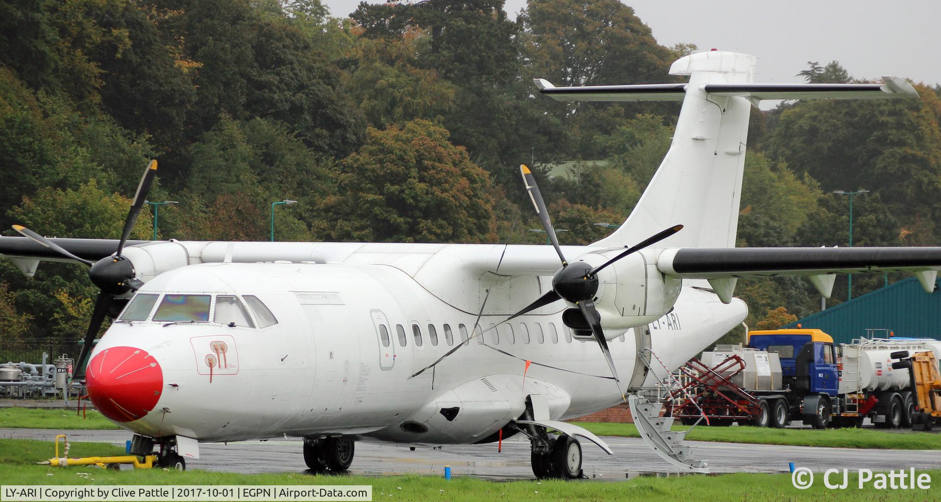LY-ARI, 1986 ATR 42-312 C/N 012A, At Dundee