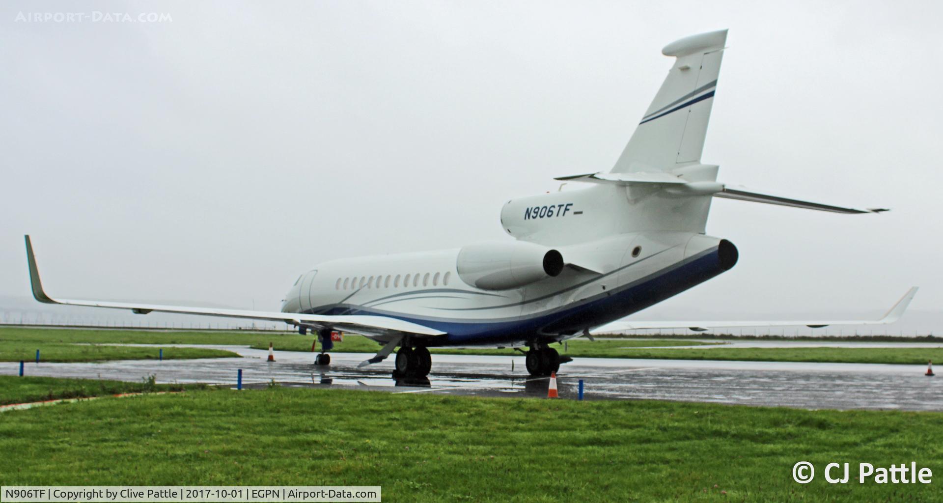 N906TF, 1998 Bombardier Challenger 604 (CL-600-2B16) C/N 5366, Parked up at Dundee
